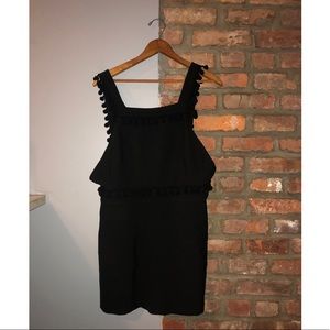 ZARA Black Pompom Dress, Size M